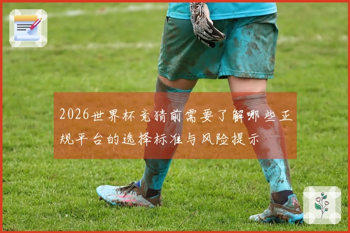 2026世界杯竞猜前需要了解哪些正规平台的选择标准与风险提示